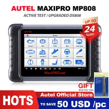 Autel MaxiPRO MP808 диагностический инструмент OBD2 Профессиональный OE-level OBDII диагностический инструмент ключ кодирования PK autel DS808 DS708 MS906 Pro