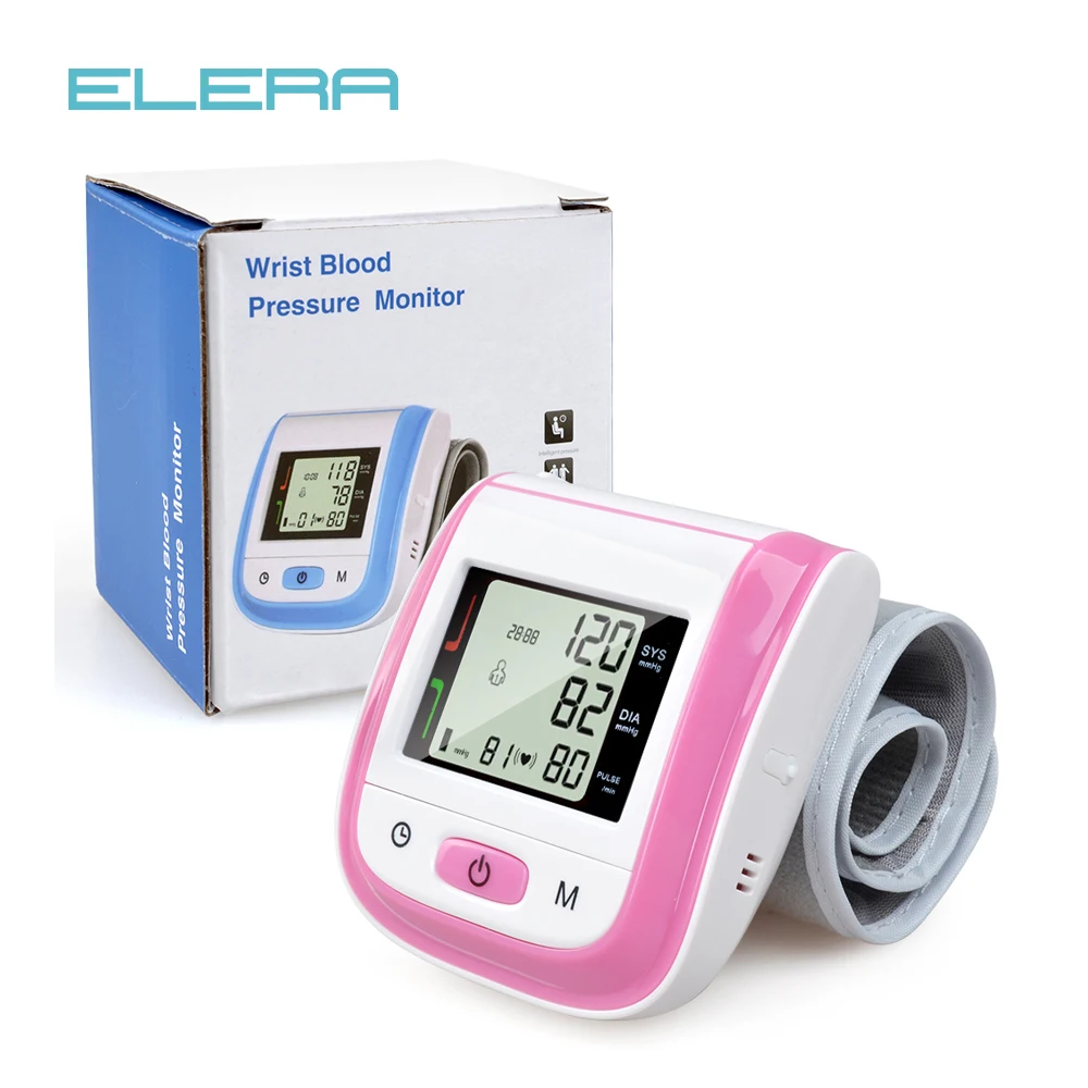 

Pink Color! Automatic Digital Wrist Blood Pressure Monitor Meter Cuff Blood Pressure Measurement Health Monitor Sphygmomanometer