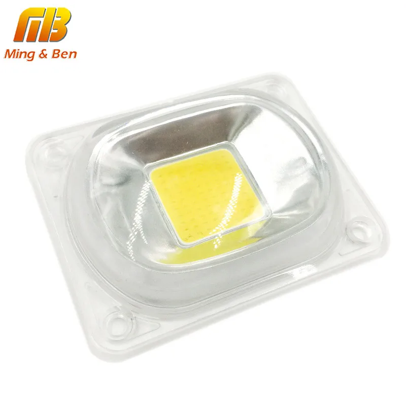 DIY 1set of LED COB Chip+Lens Reflector Colorful Smart IC Chip 50W 30W 20W 110 230V For LED Floodlig