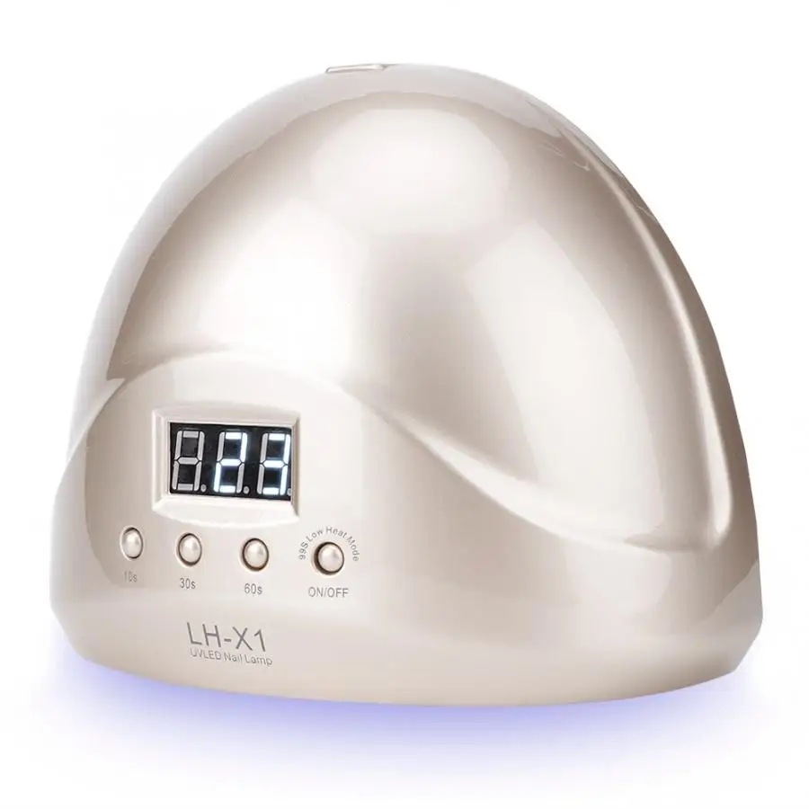 Gold EU Plug 60 Вт Профессиональная лампа для маникюра Гель-лак для ногтей быстрая сушилка светодиодный светильник 100-240 В лампы для ногтей - Цвет: Gold EU Plug