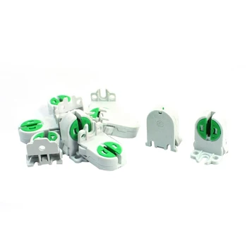 

10Pcs Dual Terminals T5 T4 Fluorescent Tube Bulb Lamp Holder Socket