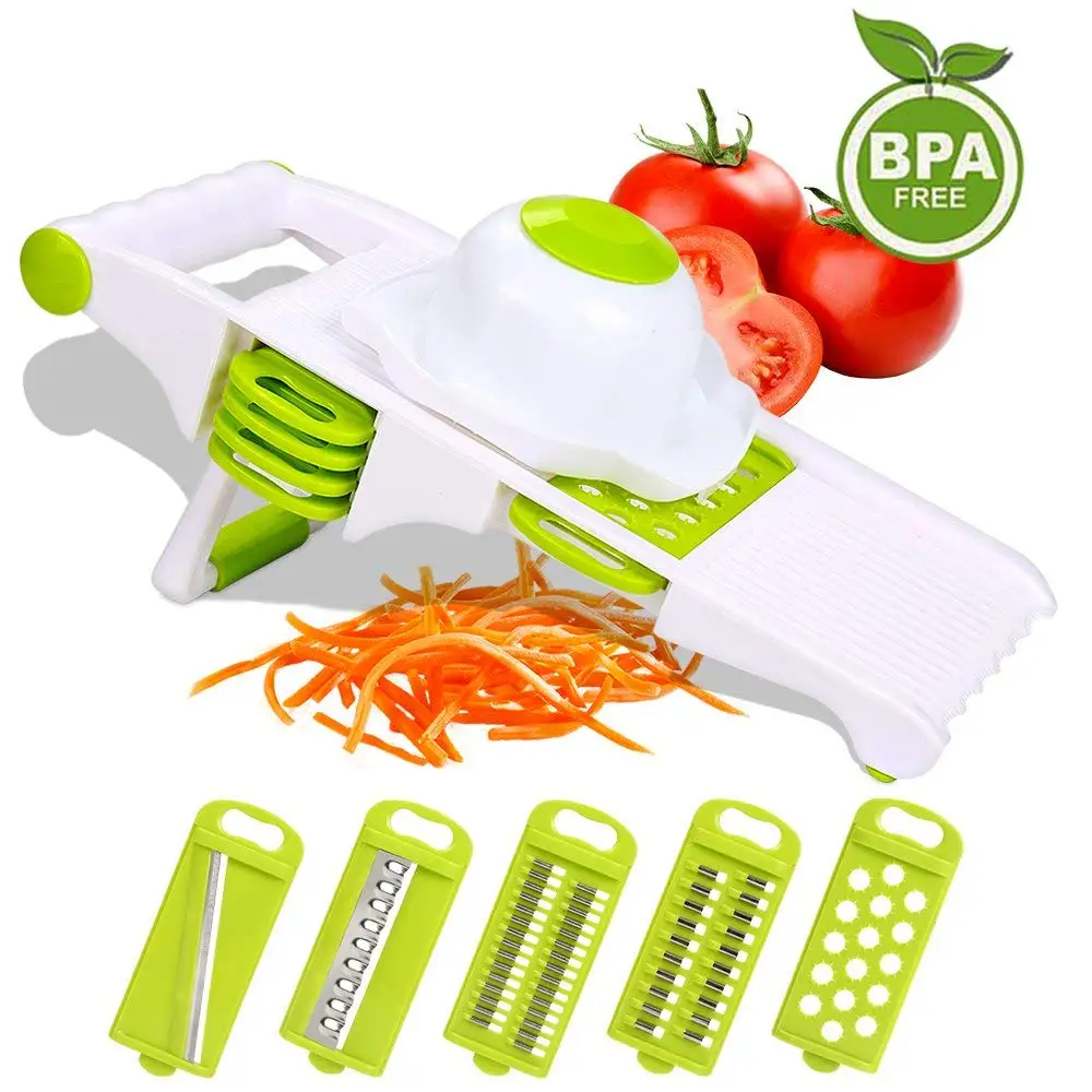 

5 in 1 Spiralizer Vegetable Slicer Cutter Potato Tomato Onion Slicers Chopper Adjustable Food Cutters Kitchen Accessories Tools