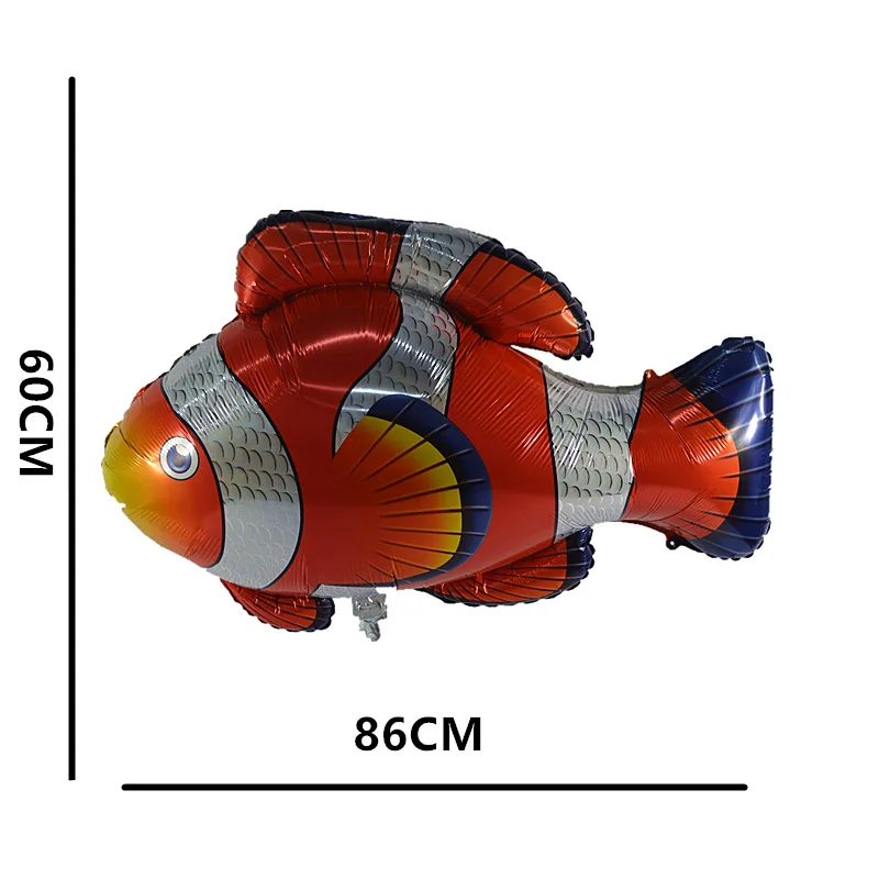1 шт Детские вечерние воздушные шары для вечеринки на день рождения, новогодние принадлежности для взрослых и детей, алюминиевый шар с животными - Цвет: fish