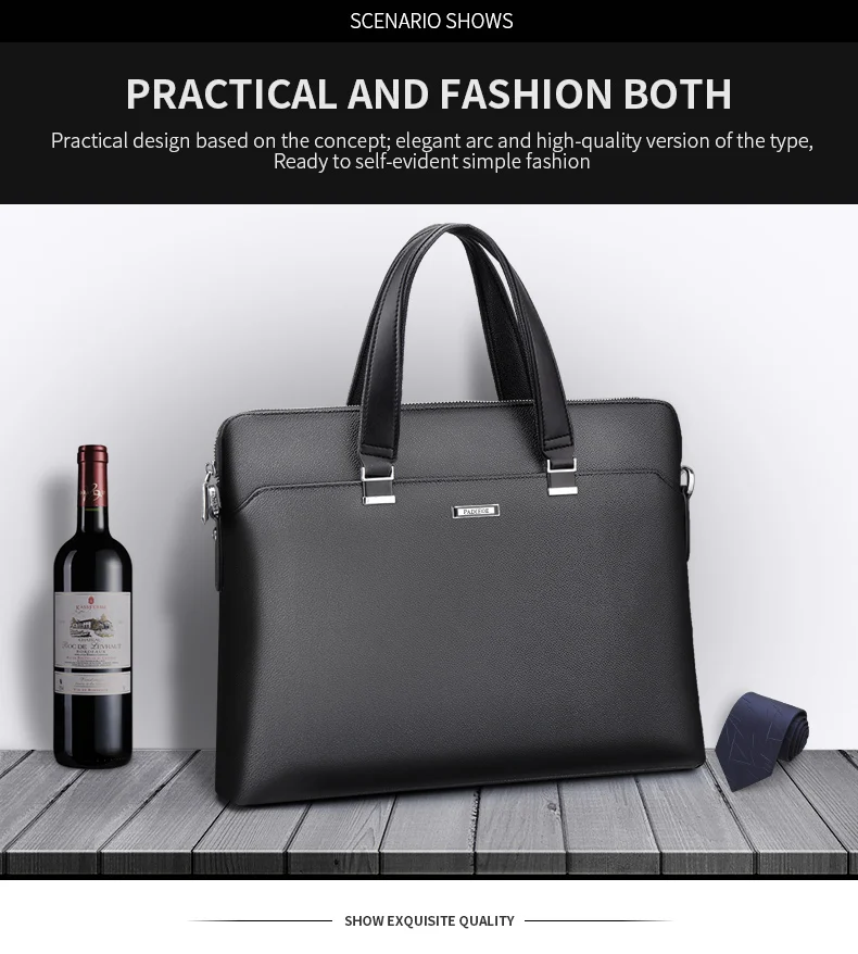 Padieoe, Роскошный деловой мужской портфель, высокое качество, прочный ПВХ, для документов, для мужчин, ts, сумка для ноутбука, модная одежда, для мужчин, для офиса, портфель, сумка