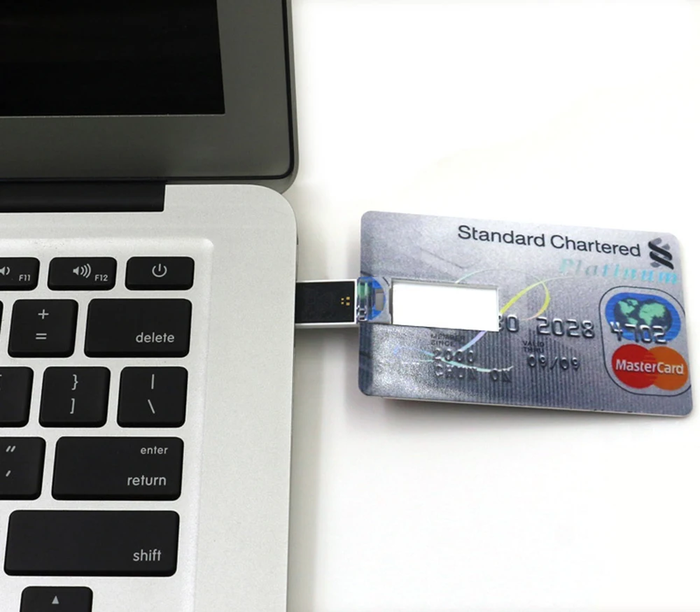 Флеш-накопитель в форме кредитной карты, 4 ГБ, 8 ГБ, 16 ГБ, 32 ГБ, 64 ГБ, 128 ГБ, USB флеш-накопитель, USB 2,0, карта памяти, лучшие подарки
