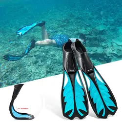 Удобные гибкие плавники для взрослых погружные длинные ласты для плавания подводное плавание ласты для ног Дайвинг ласты
