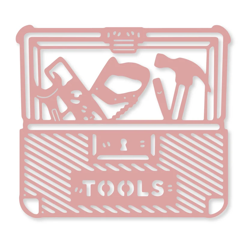

tools box metal Cutting Dies Scrapbooking craft Dies cuts thin paper emboss card make stencil 96*107mm