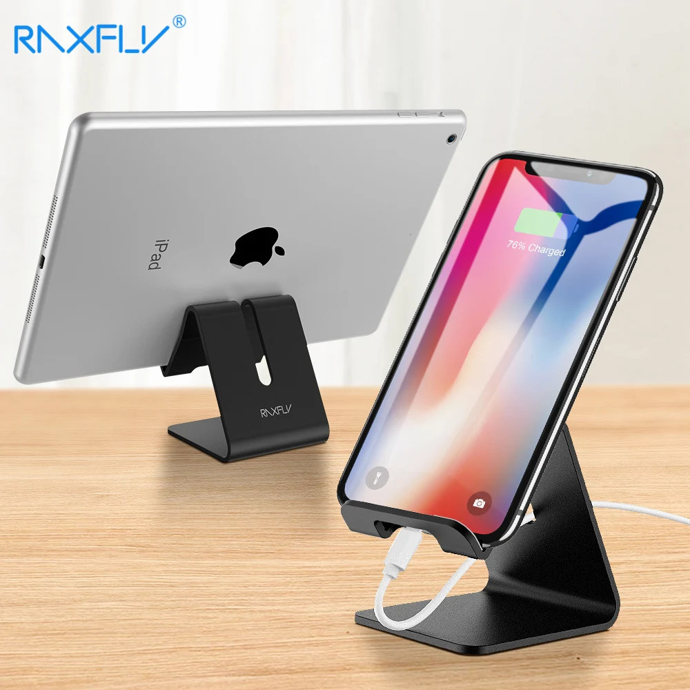 

RAXFLY Phone Holder Stand For Phone Tablet Universal Holder For iPhone X 7 Aluminum Desktop Support Stand For Huawei Honor 8X #4