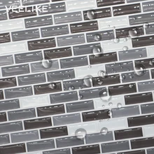 3D Виниловые ПВХ мозаичные наклейки на стену домашний декор для кухни брызговик пергаментная Водонепроницаемая самоклеющаяся обои для ванной