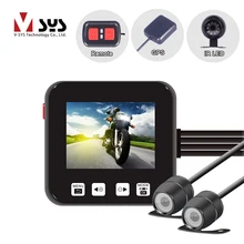 SYS VSYS C6 двойной экшн-камера на мотоциклетный шлем Регистраторы DVR спереди и сзади Водонепроницаемый мотоциклетные регистраторы черный Ночное видение коробка