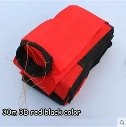 Бесплатная доставка Отдых на открытом воздухе Спорт Кайт Интимные аксессуары/30 м красный с черным 3D хвост для дельта кайт/трюк /воздушных
