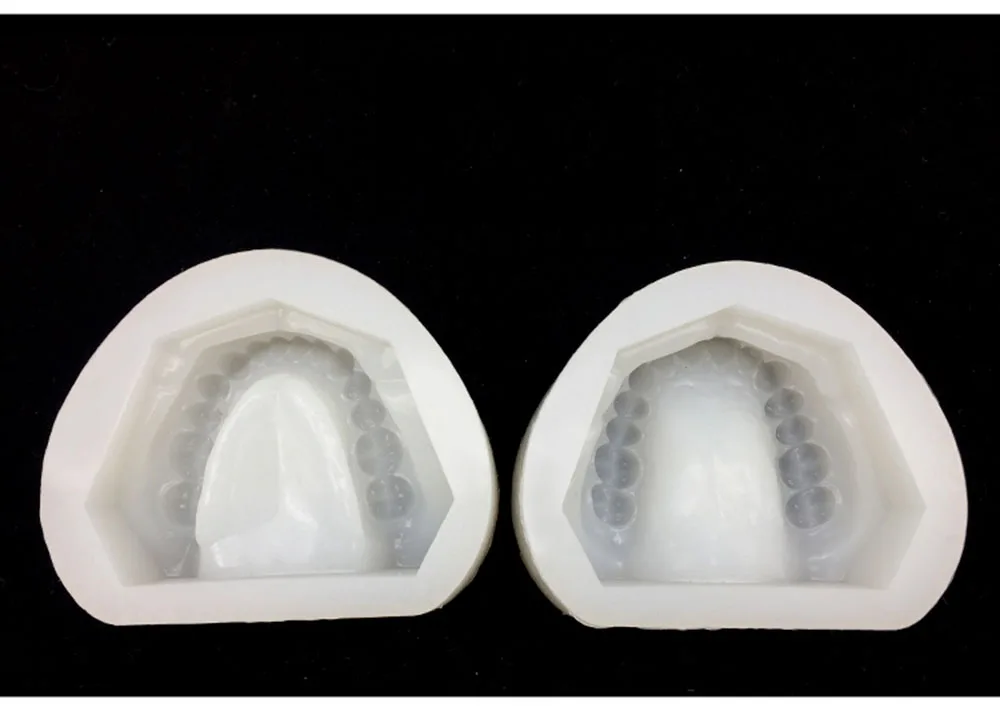 Стоматологическая сплит-Мягкая силиконовая резина полный рот Стандартный Стоматологическая форма оральный литье модель штукатурка плесень Стоматологическая форма
