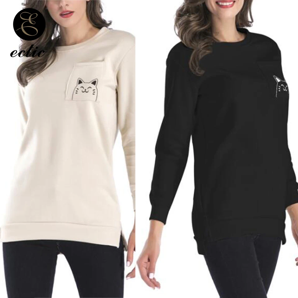 side split hoodie women's