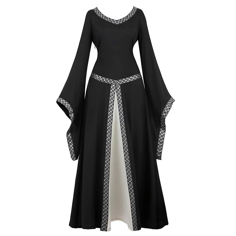 

Medieval Dress Renaissance Costume Gown Irish Over Deluxe Long Medieval Dresses Victorian Vintage Cosplay Women Halloween Party