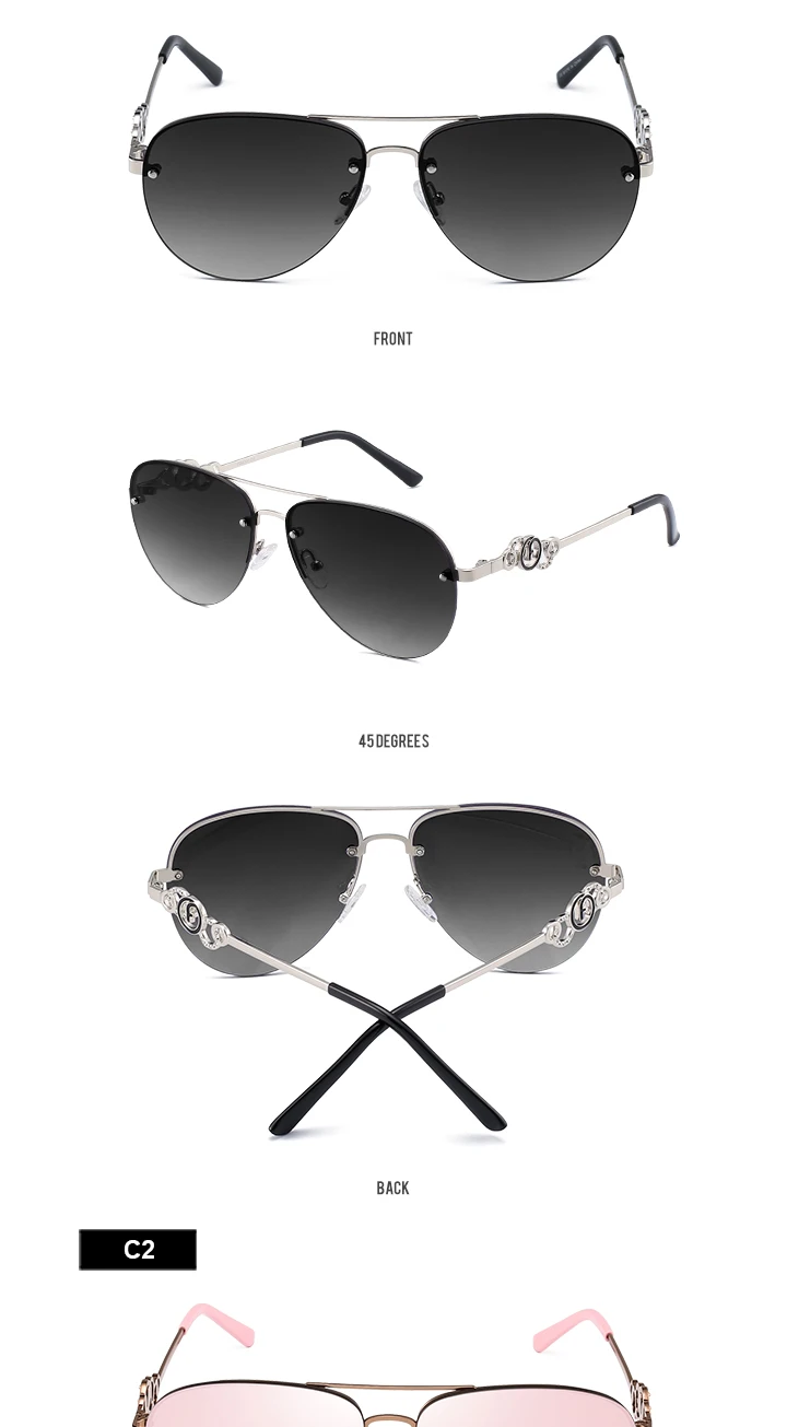 Новые модные солнцезащитные очки из нержавеющей стали