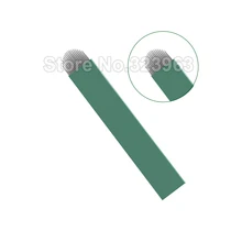 Новые иглы для микроблейдинга Lamina Tebori 0,16 мм 9 12 15 18 15U 16U 12 U иглы для татуажа для постоянного макияжа зеленая ручка-держатель игл