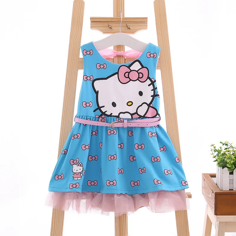 Free Shipping 2015 New Arrive Children Dress Cute Girl Hello