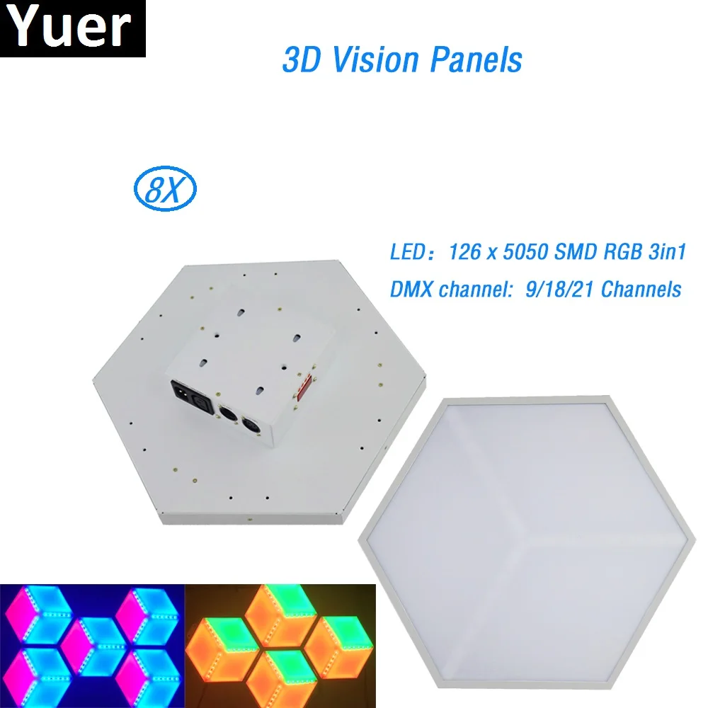 8 шт./лот dmx512 126 шт. 5050 SMD RGB 3в1 Железный корпус Светодиодная лампа для сценических