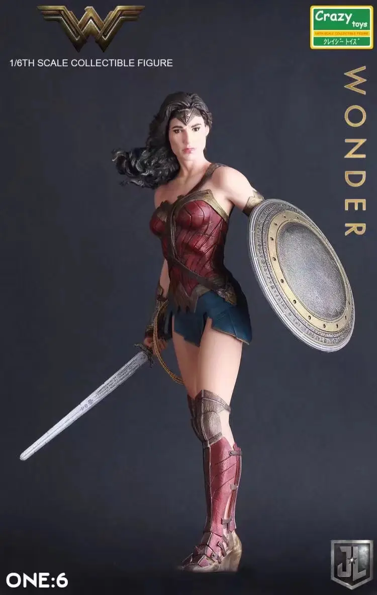 

Doll Animation Justice League 12 Inch PVC Action Toy Figures Gift Wonder Woman Model