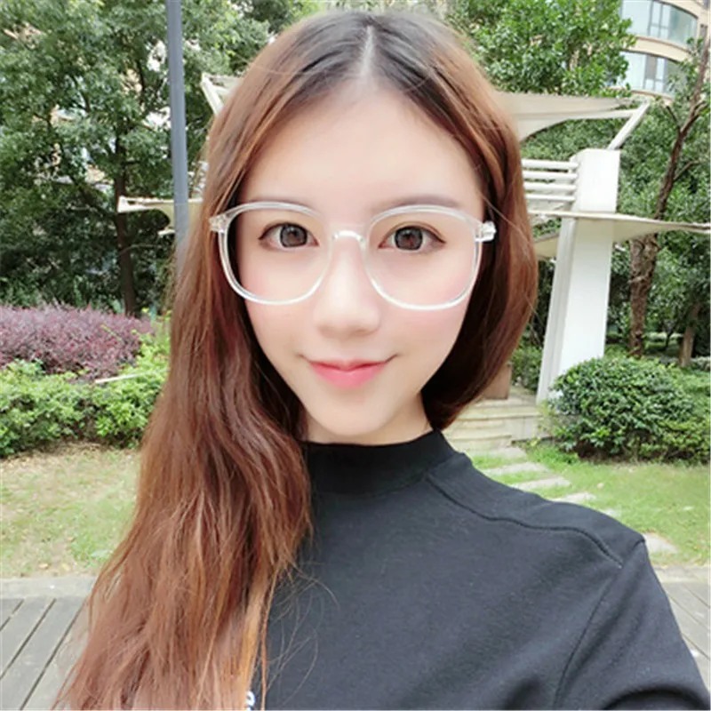 

Fashion Square spectacles Frame For Women Transparent glasses clear lens Retro Computer Eyeglasses No Degree Fake Myopia Eyewear