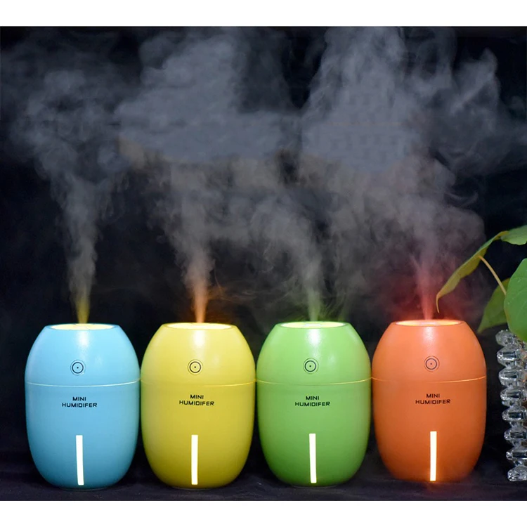 

USB Humidifier Air Purifier with 7 Color LED Light 150ML Ultrasonic Aromatherapy Mist Maker Fogger for Home Car Aroma Diffuser