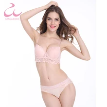

Kang Bowie Chic Sheer Transparent Women's Lace Bras Underwear Black Fancy Pushap Brief Panties Sets Chest 38B Lingerie Calcinha