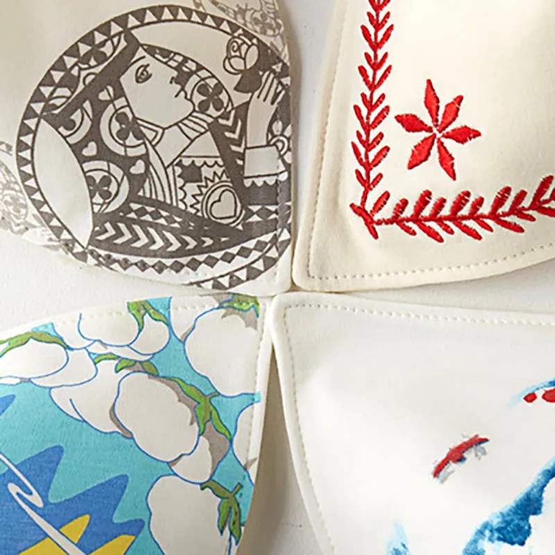 4PCS Cotton Bibs Baby Feeding Smock Infant Burp Cloths Cartoon Saliva Towel Baby Eating Accessory Soft Baby Stuff 4PCS Cotton Bibs Baby Feeding Smock Infant Burp Cloths Cartoon Saliva Towel Baby Eating Accessory Soft Baby Stuff