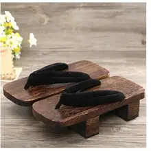 Японские Нежные мужские деревянные тапочки; мужские и женские деревянные тапочки