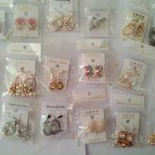 Новое поступление, Южной Кореи Модные серьги Разноцветные смешанный лот, 50 пар/лот, серьги для женщин