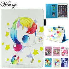 Wekays For Apple Pad IPad Mini 4 Cartoon Unicorn Leather Funda Case For Coque IPad Mini 4 Tablet Cover Case sFor Ipad Mini4 Kids