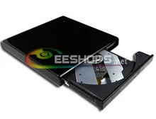 USB External 8X DL DVD RW 24X CD-RE Burner Drive Lightscribe for Lenovo Ideapad Yoga 11S 11 13 Touch Screen Ultrabook Black Case
