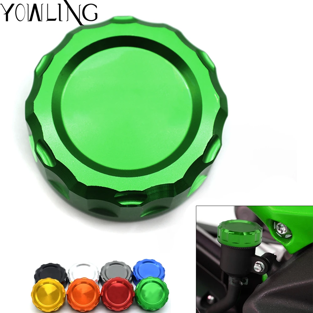 

Motorcycle CNC Aluminum Rear Brake Fluid Reservoir Cover Cap For Kawasaki Z1000 Z 1000 2006-2016 2010 2011 2012 2013 2014 2015