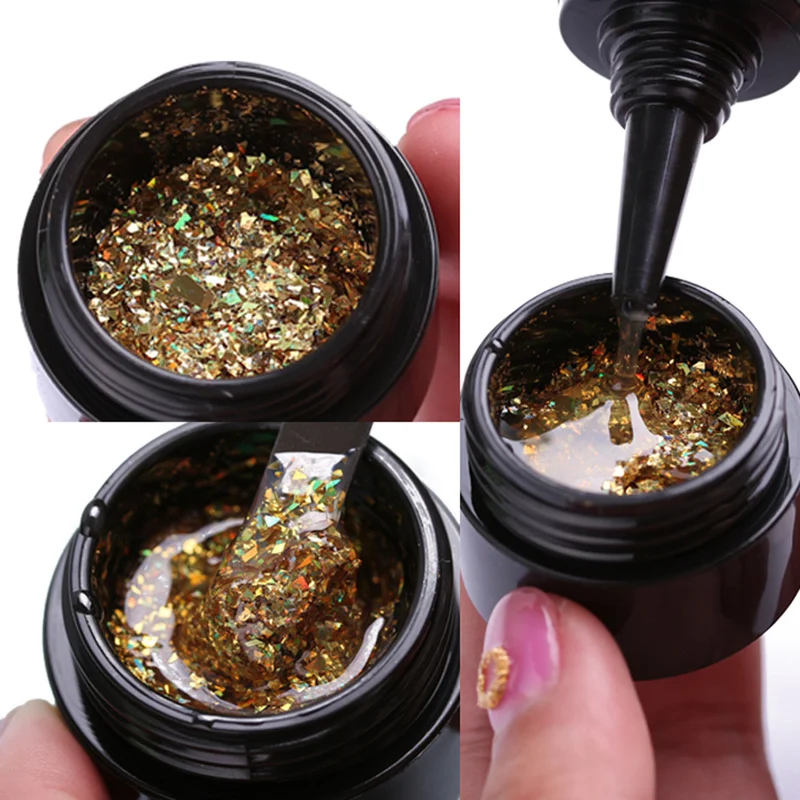 

DIY Sequins Nail Glue Nail Art Accessories 2019 Best Sale Hot and New Sequins Nail Polish Phototherapy Glue Set TSLM1