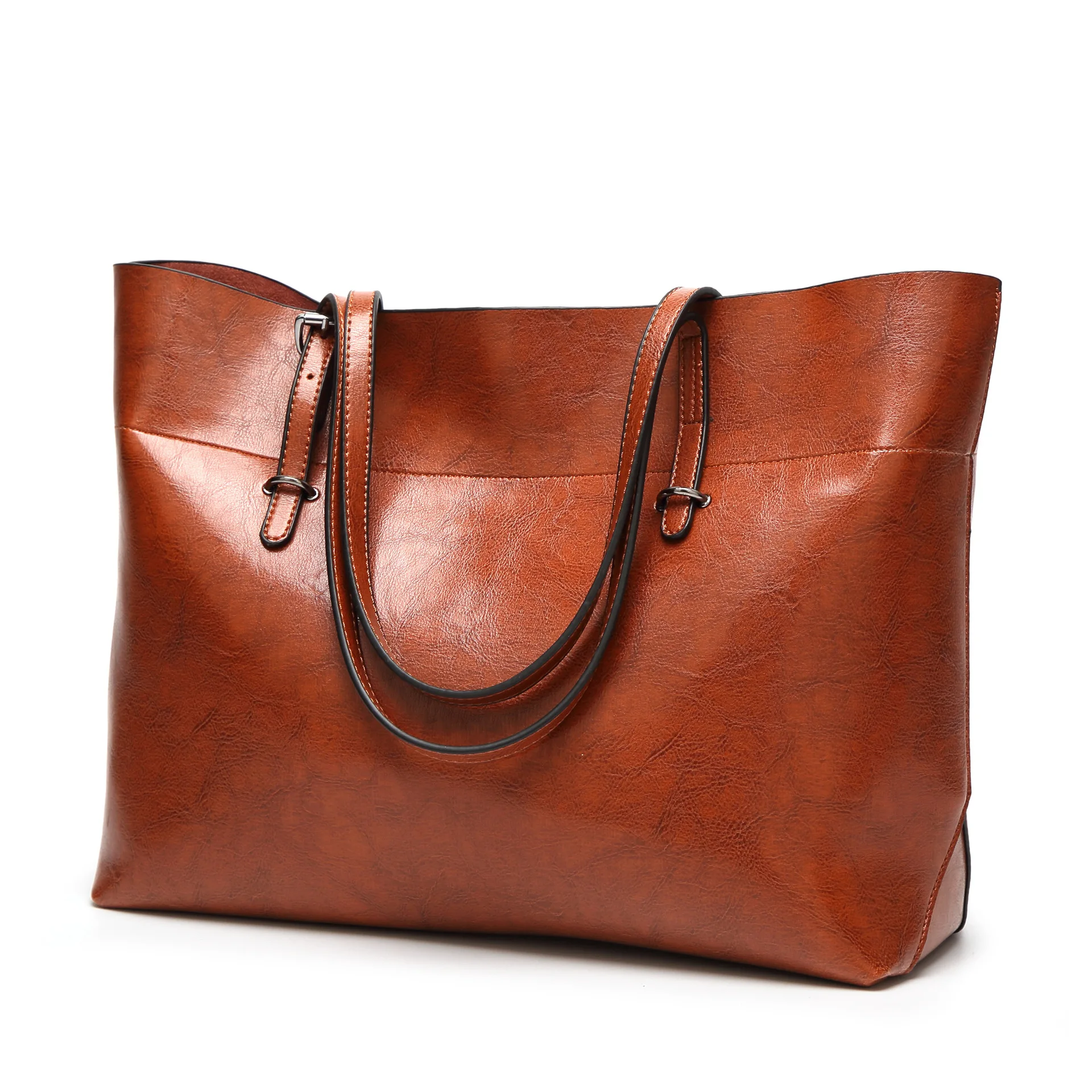 

2018 New Women's Handbag Simple Single Shoulder Bag Tote Bag Lady's Handbag Large Capacity