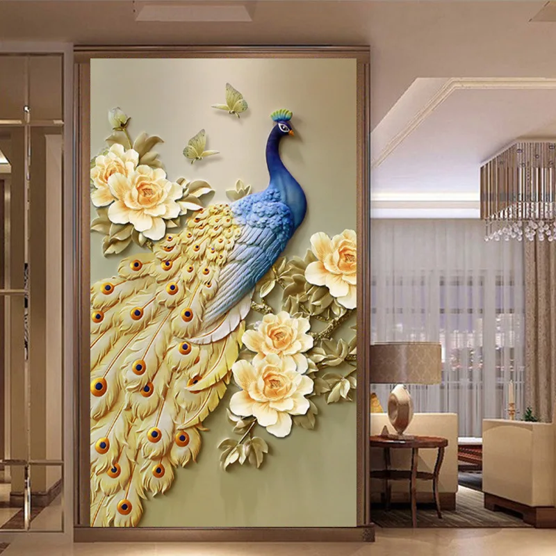 

DIY 5D Sale Diamond Embroidery, Diamond Mosaic, Special Shaped, Full, Relief Peacock, Diamond Painting, Cross Stitch,3D, Decorat