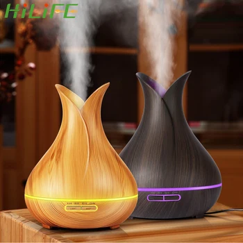 

HILIFE 7 Color LED Lights Aroma Essential Oil Diffuser Ultrasonic Air Humidifier with Wood Grain for Office Home USB Electric