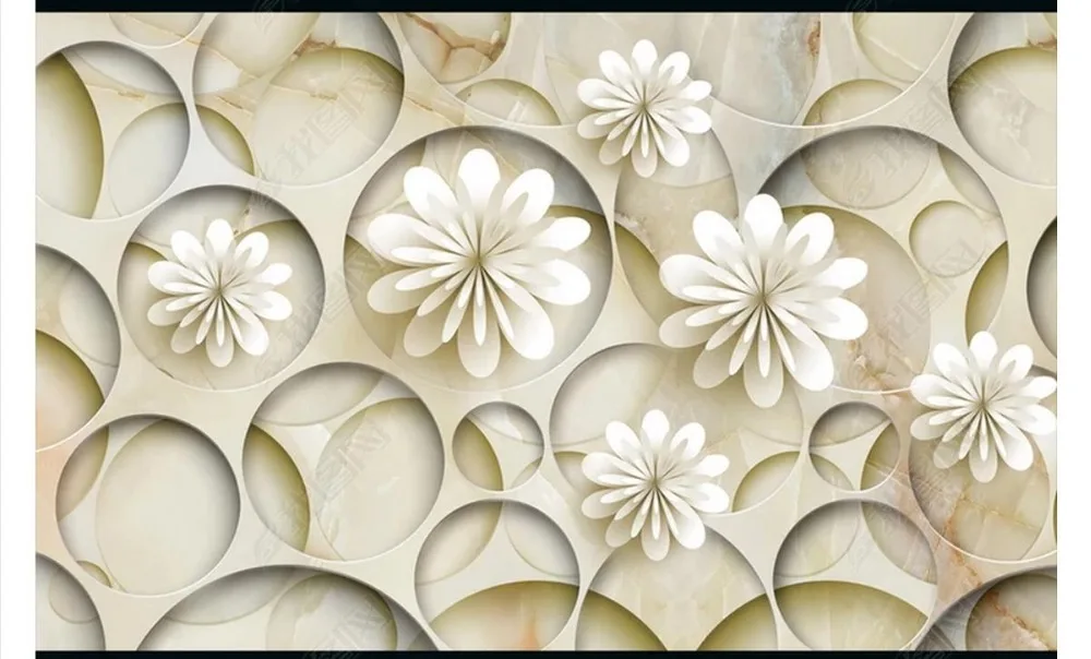 

Custom photo wallpaper 3d flooring Waterproof self-adhesion murals Three-dimensional pattern 3D floor marble background wall