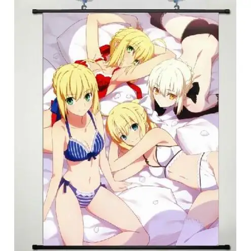 Японский мультфильм Fate/stay Night Fate Zero Saber домашний декор аниме плакат настенная