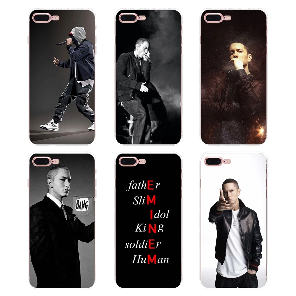 Eminem For Huawei G7 G8 P7 P8 P9 Lite Honor 4C 5X 5C 6X Mate 7 8 9 Y3 Y5 Y6 II 2 Pro 2017 Silicone Phone Shell Cover |