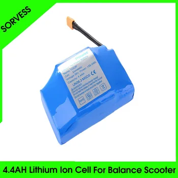 

SORVESS 36V Rechargeable Li-ion Battery Pack 4400mah 4.4AH Lithium Ion Cell Electric Self Balance Scooter Hoverboard Unicycle