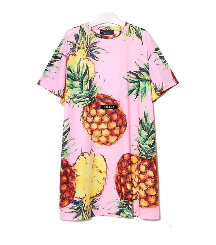 Ocasional Praia Vestido Plus Size Preto Rosa