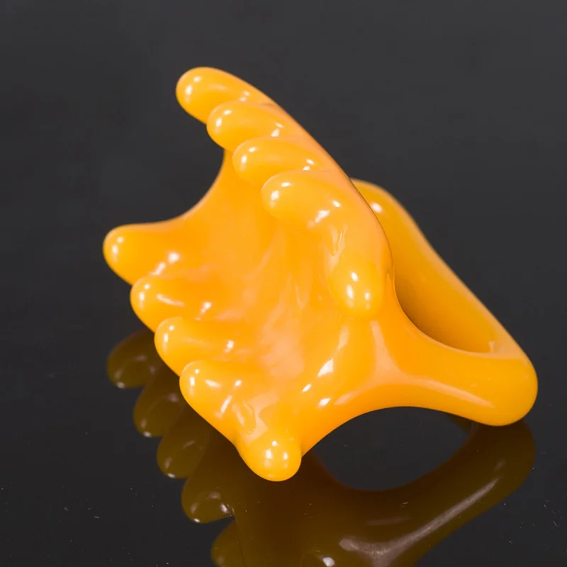 

Body Massager Natural Resin Beeswax Stimulate Blood Circulate Back Massage Scrape Therapy Acupuncture Scraping Tools JS88