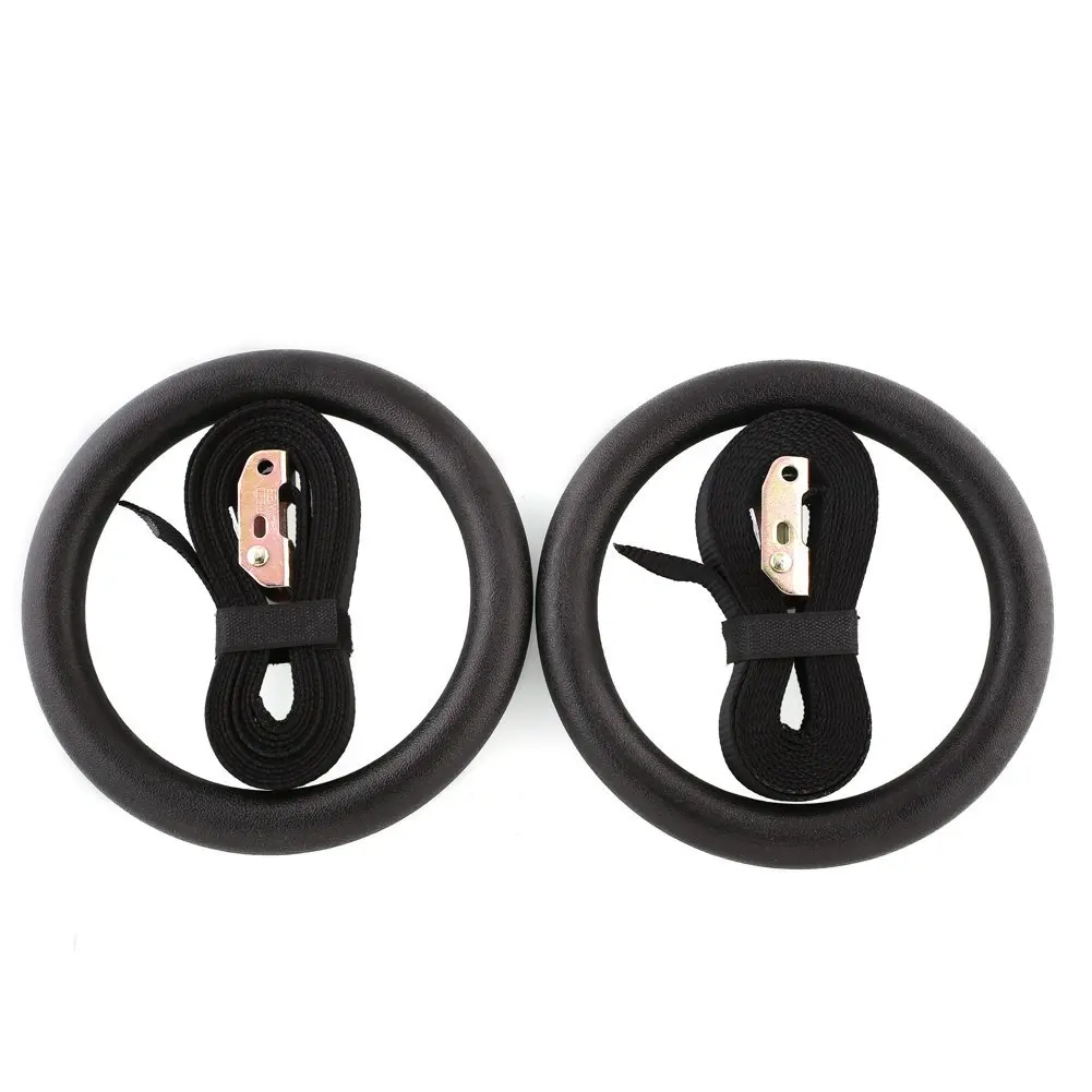 2Pcs High Quality Heavy Duty ABS Plastic 28mm Exercise Fitness Gymnastic Rings Gym Exercise Crossfit Pull Ups Muscle Ups A 2Pcs High Quality Heavy Duty ABS Plastic 28mm Exercise Fitness Gymnastic Rings Gym Exercise Crossfit Pull Ups Muscle Ups A