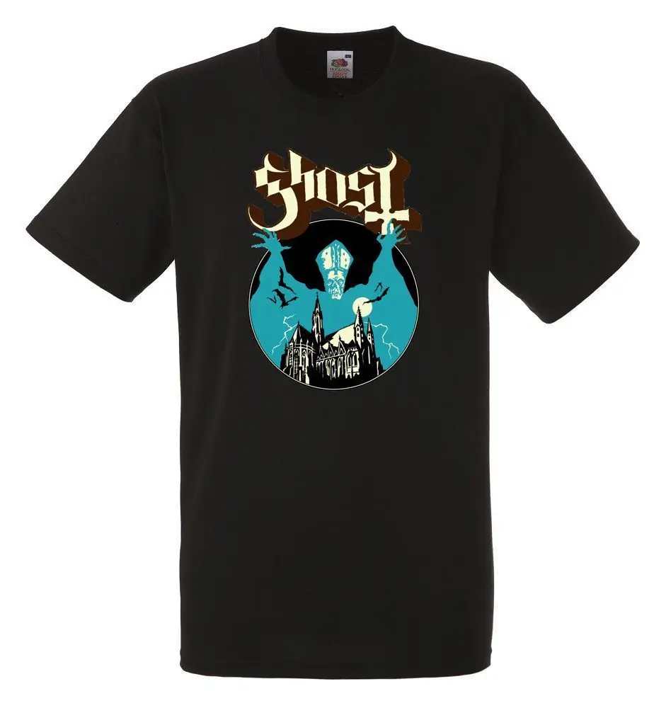 2018 Latest Fashion Ghost Band Unisex Black Rock T shirt NEW Size S XXXL O Neck Streetwear Tees 