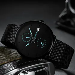 CRRJU Топ люксовый бренд мужские деловые часы водонепроницаемые кварцевые аналоговые наручные часы полностью стальные мужские часы Relogio