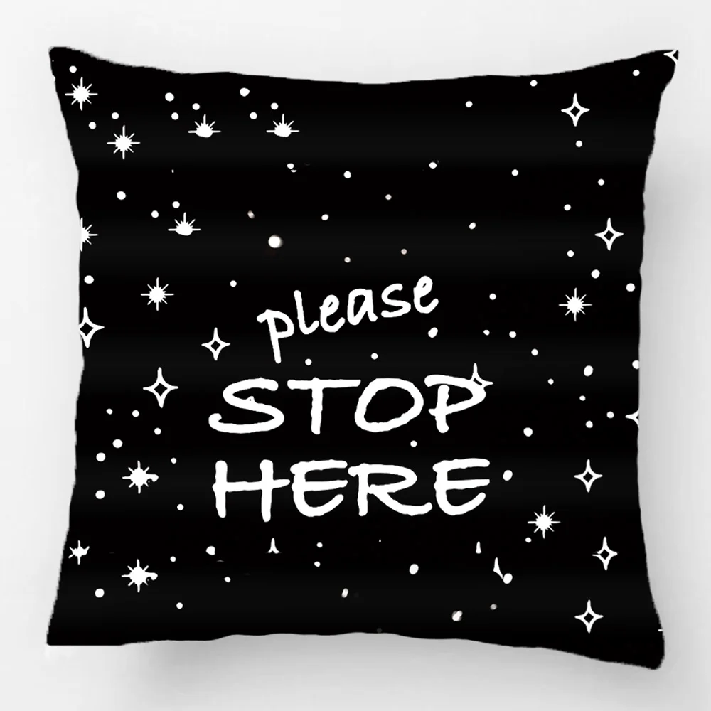 

Рождественская цитата, пожалуйста, останавливайтесь здесь, Свадебный Декоративный чехол для подушки, наволочка, индивидуальный подарок от Lvsure для дивана, сиденья, подушки, чехол