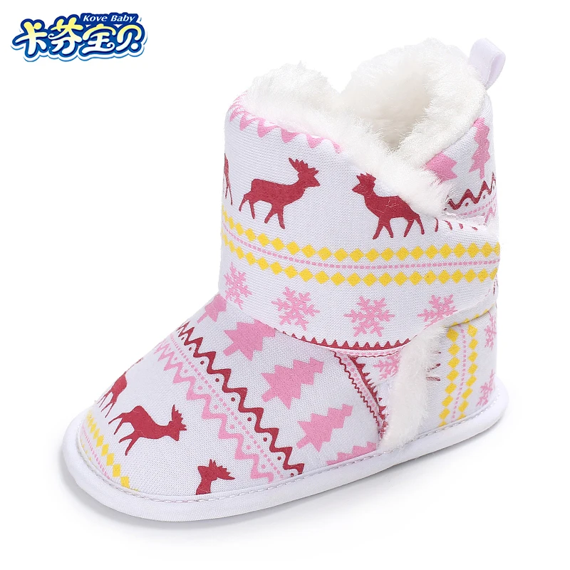 Image Winter Baby Girl Boy Boots Infant Warm Soft Bottom Caterpillar Boots Newborn Toddler Boots Booties 0 18 Months