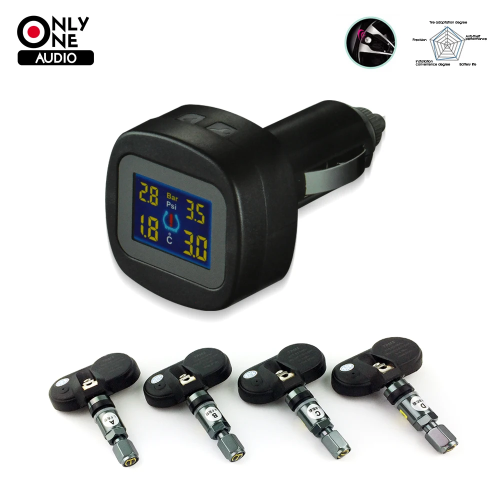 ONLY ONE AUDIO auto car wireless font b TPMS b font tire pressure alarm system font