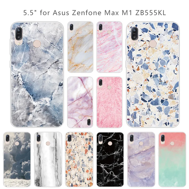 

for Asus Zenfone Max M1 ZB555KL Fitted Phone Cases 5,5 inch for ASUS ZENFONE MAX M1 Silicone Shell for ZB555KL Stone Capa