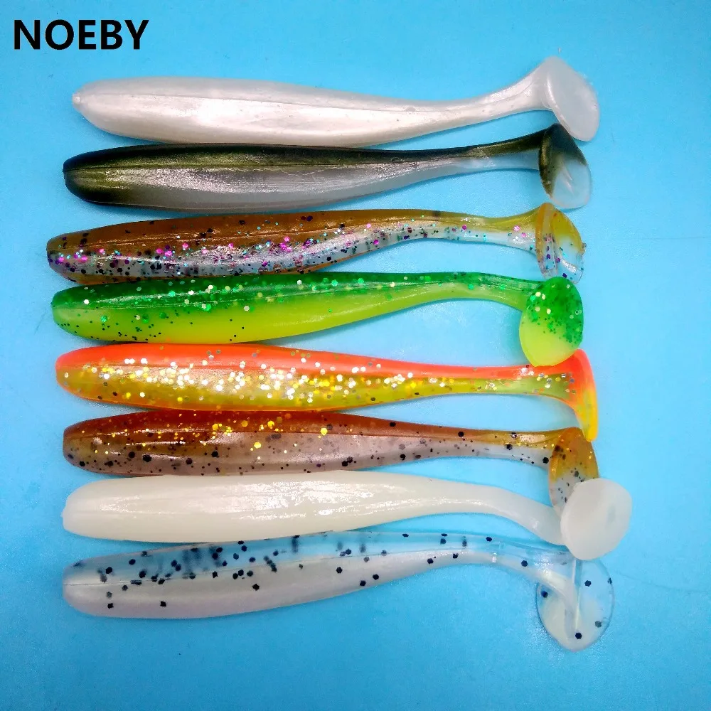 NOEBY 6 шт./лот Мягкая приманка рыболовная 5 г/10 см 8 цветов рыболовные приманки